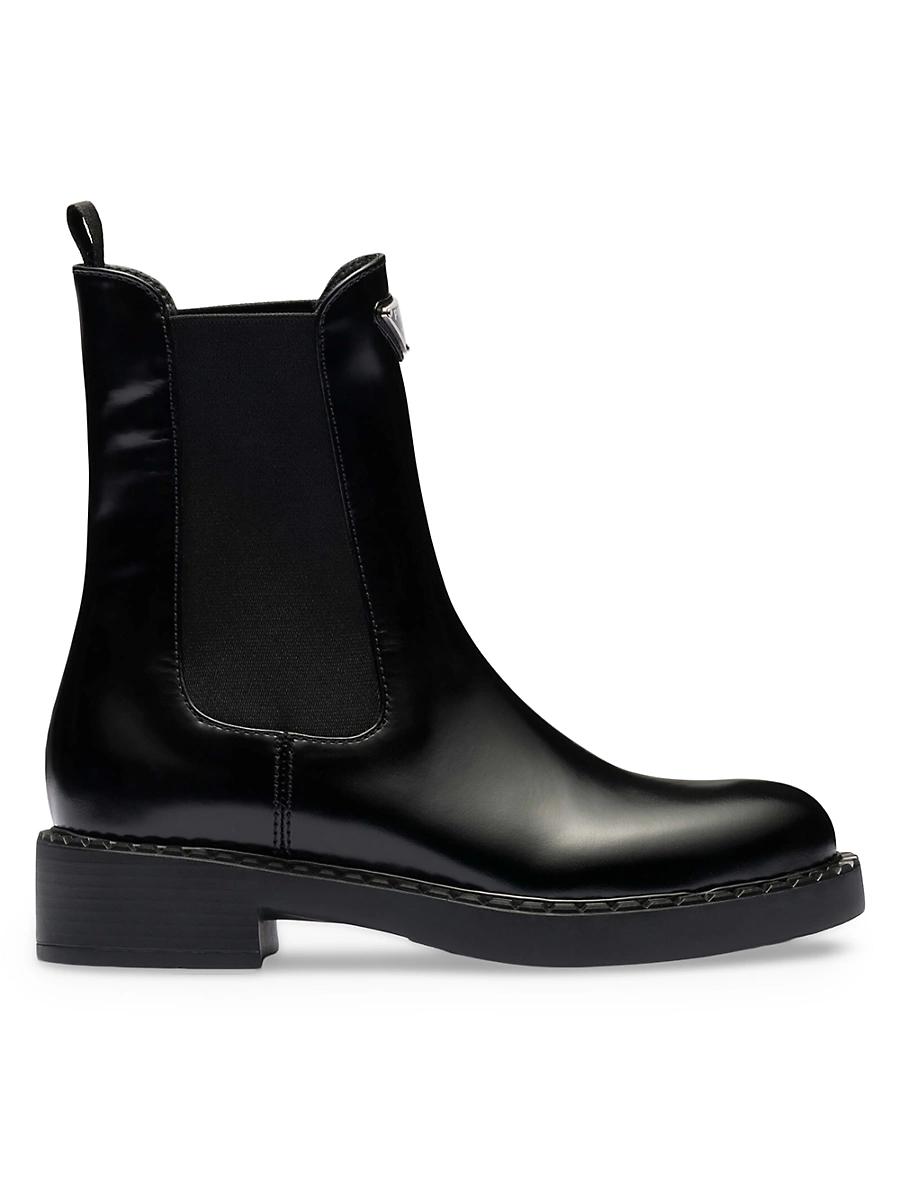 Chocolate Leather Chelsea Boots Product Image