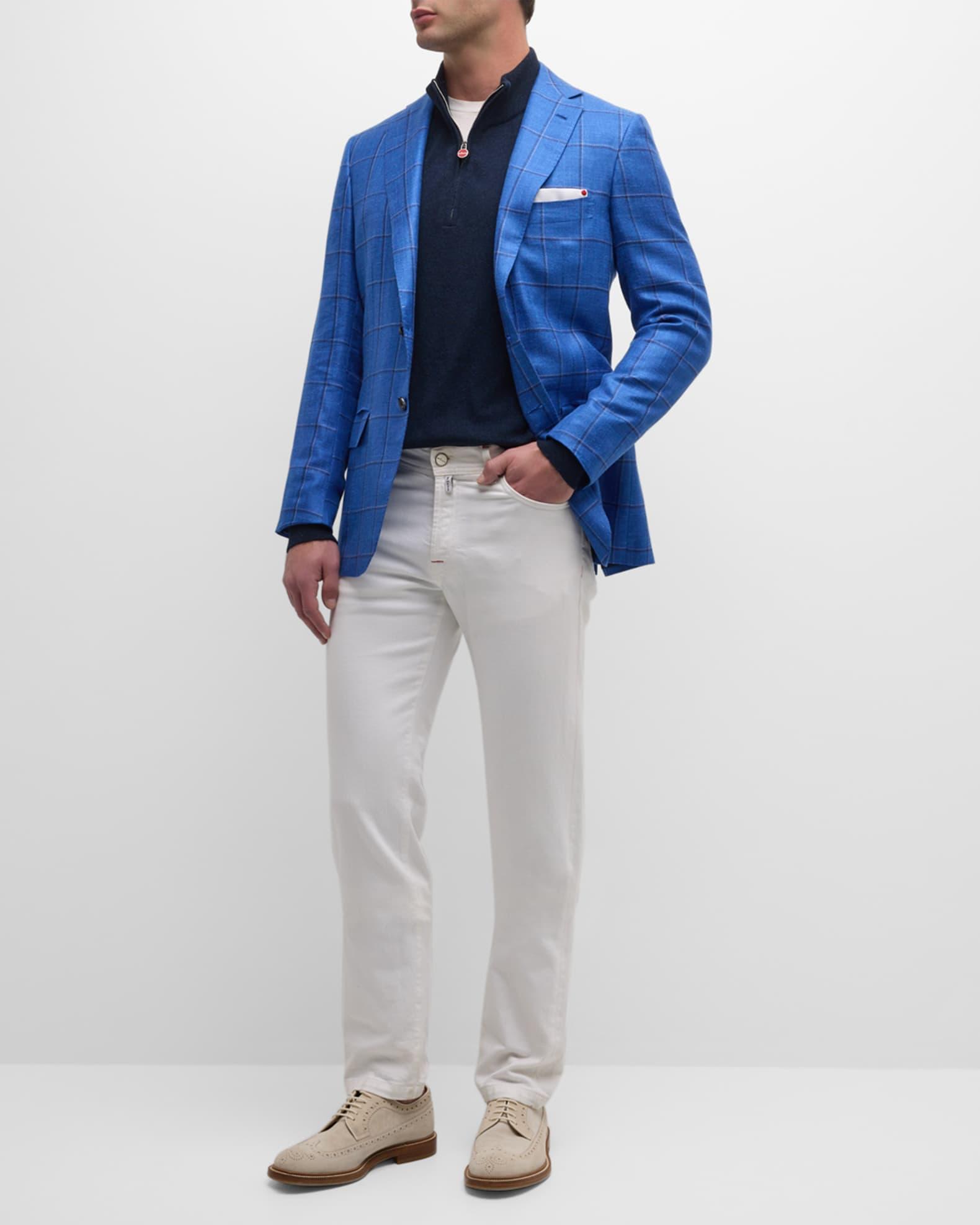 Men's Windowpane Cashmere-Blend Sport Coat Product Image