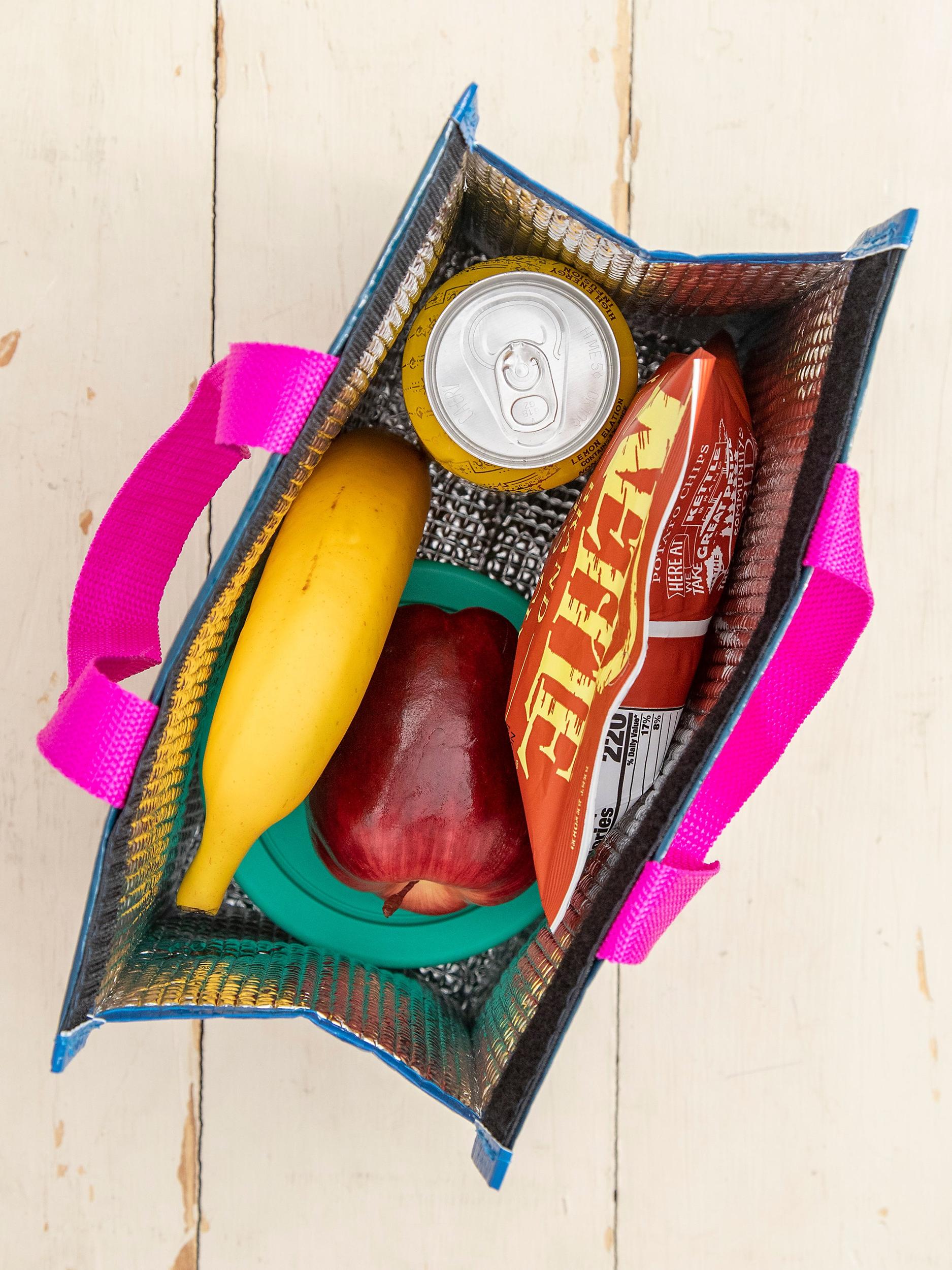 Insulated Lunch Bag - Cream Folk Flower Product Image