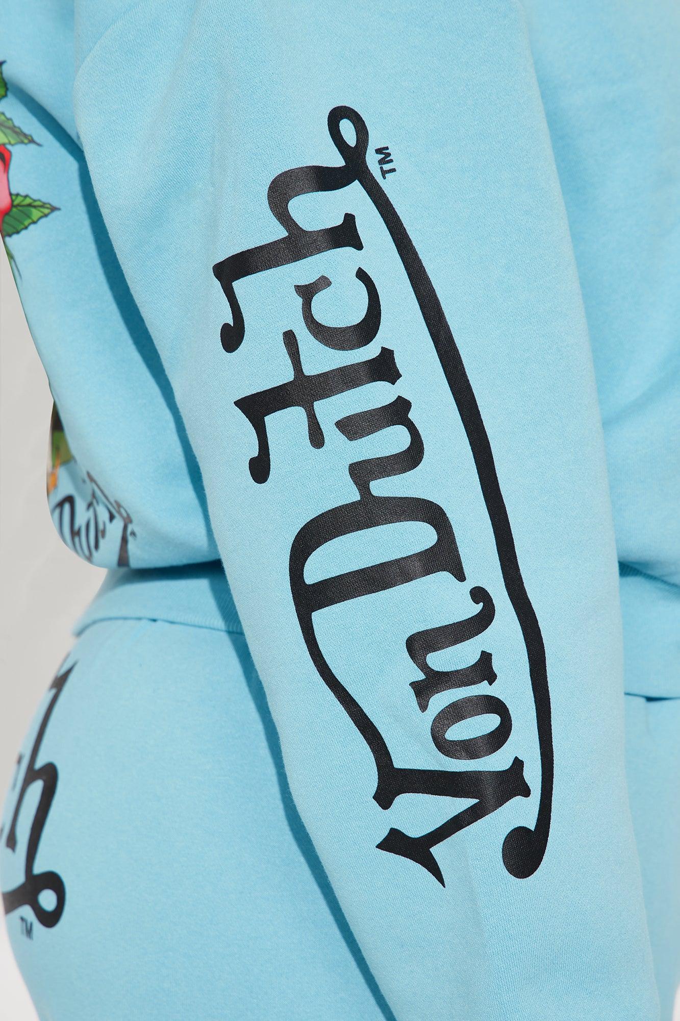 Von Dutch Skull Oasis Zip Up Hoodie - Blue/combo Product Image