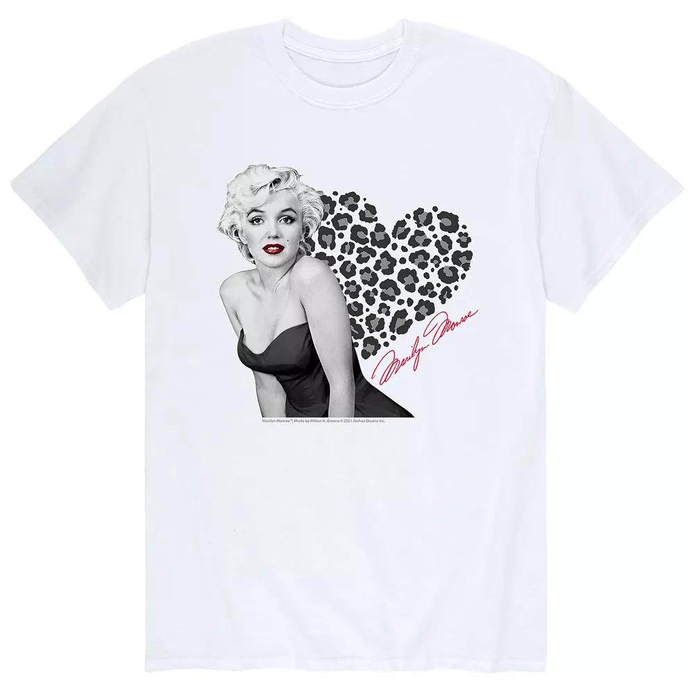 Men's Marilyn Monroe Leopard Heart Tee,  Product Image
