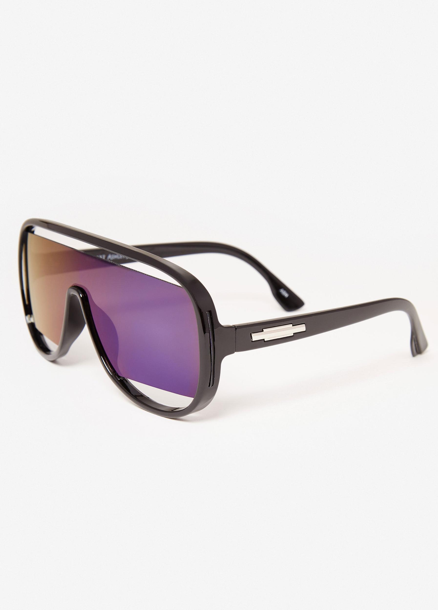 Cutout Gradient Shield Sunglasses Product Image