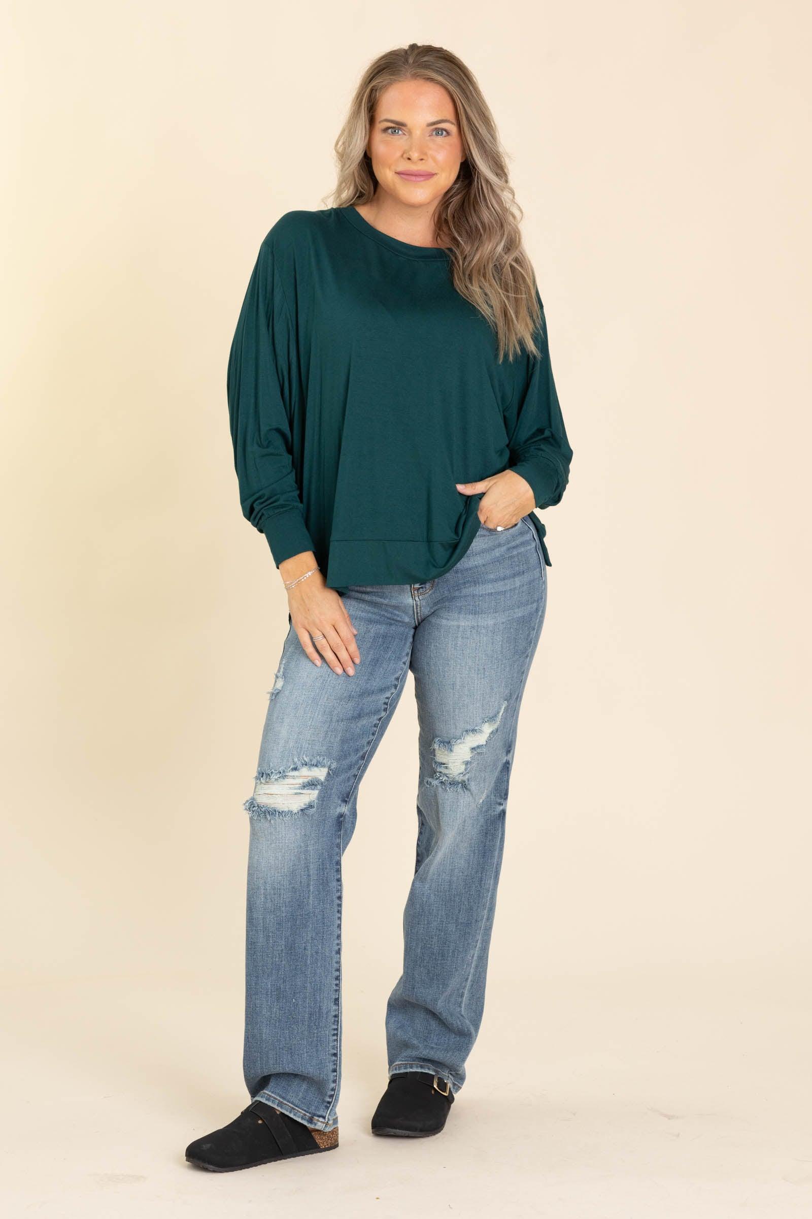 Super Soft Basic Dolman Sleeve Top Product Image