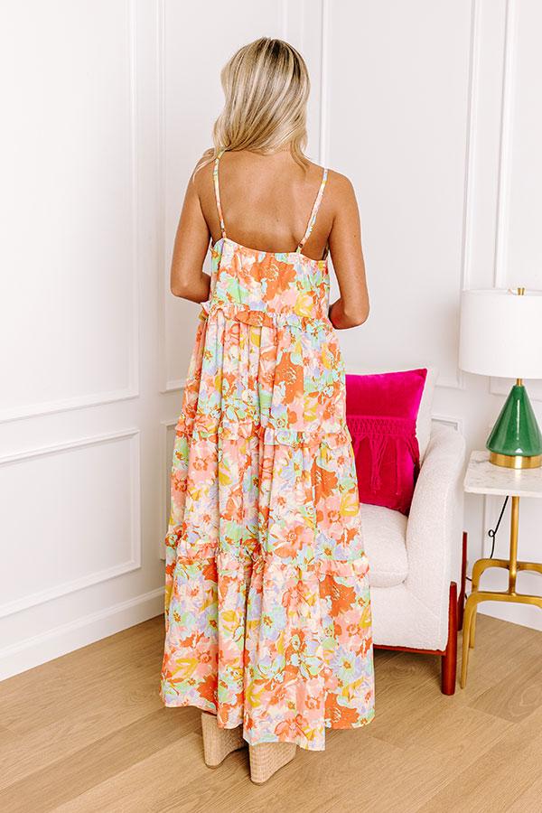 Tropical Shoreline Ruffle Maxi Product Image