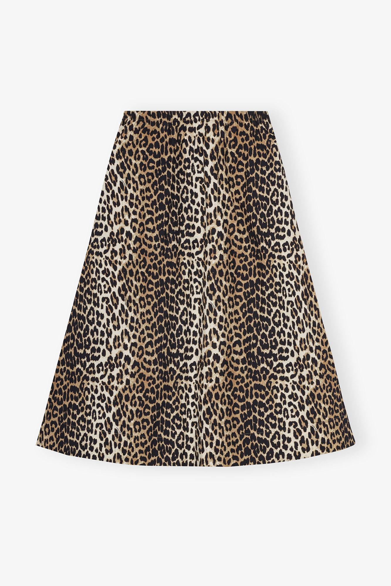 Leopard Printed Elasticated Maxi Skirt Product Image