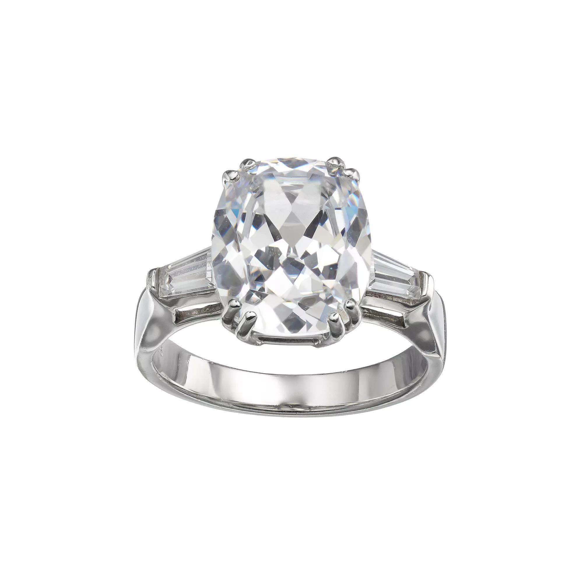 Sophie Miller Sterling Silver Cubic Zirconia Ring, Womens White Product Image