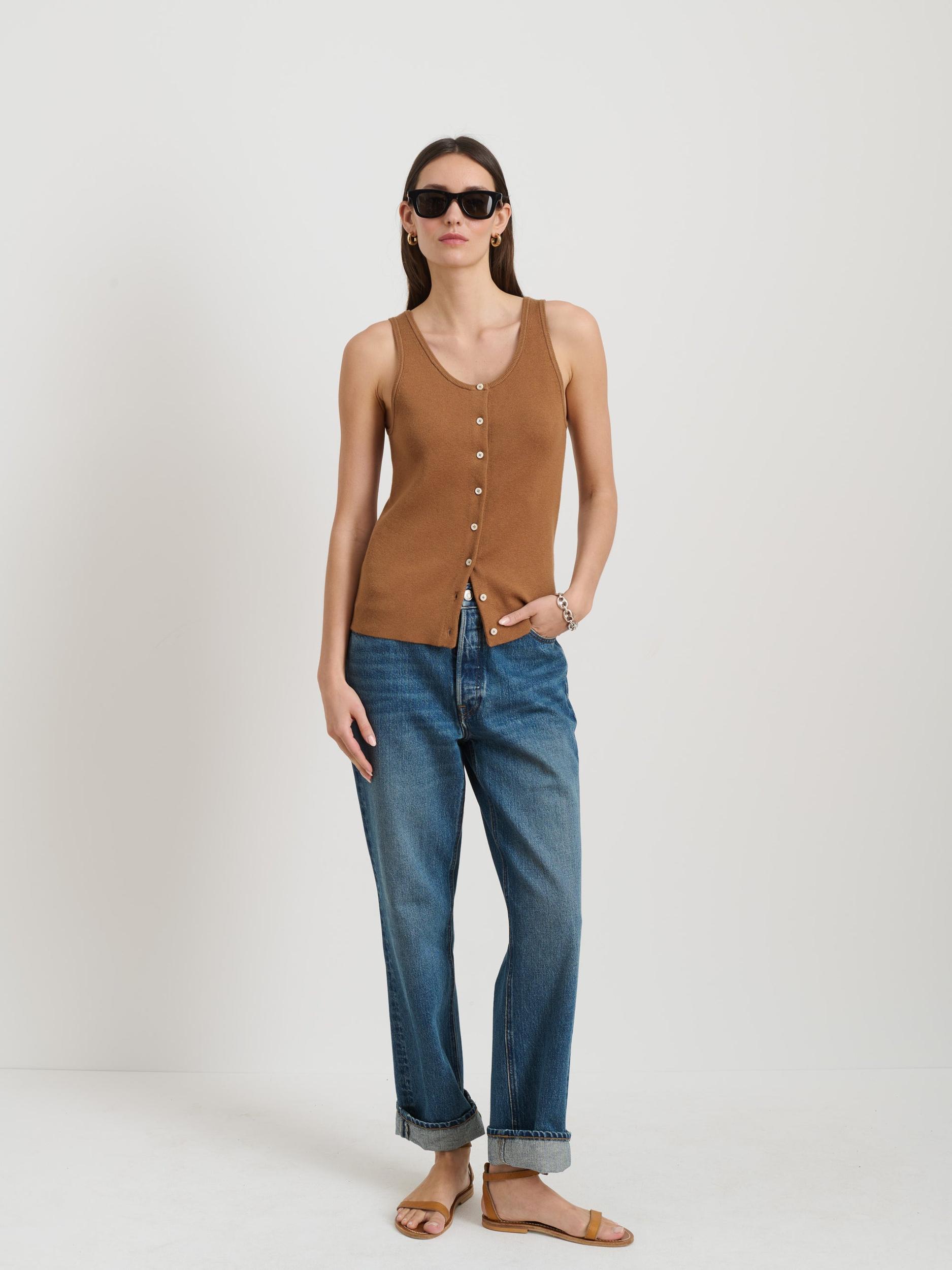 Louisa Vest In Cotton Cashmere Product Image