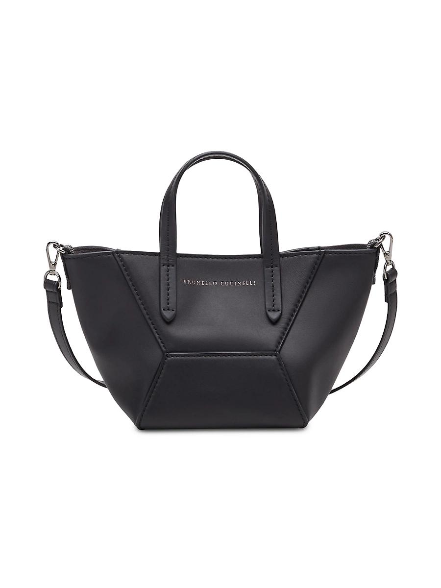 Womens Duo Mini Bag in Calfskin with Monili Product Image