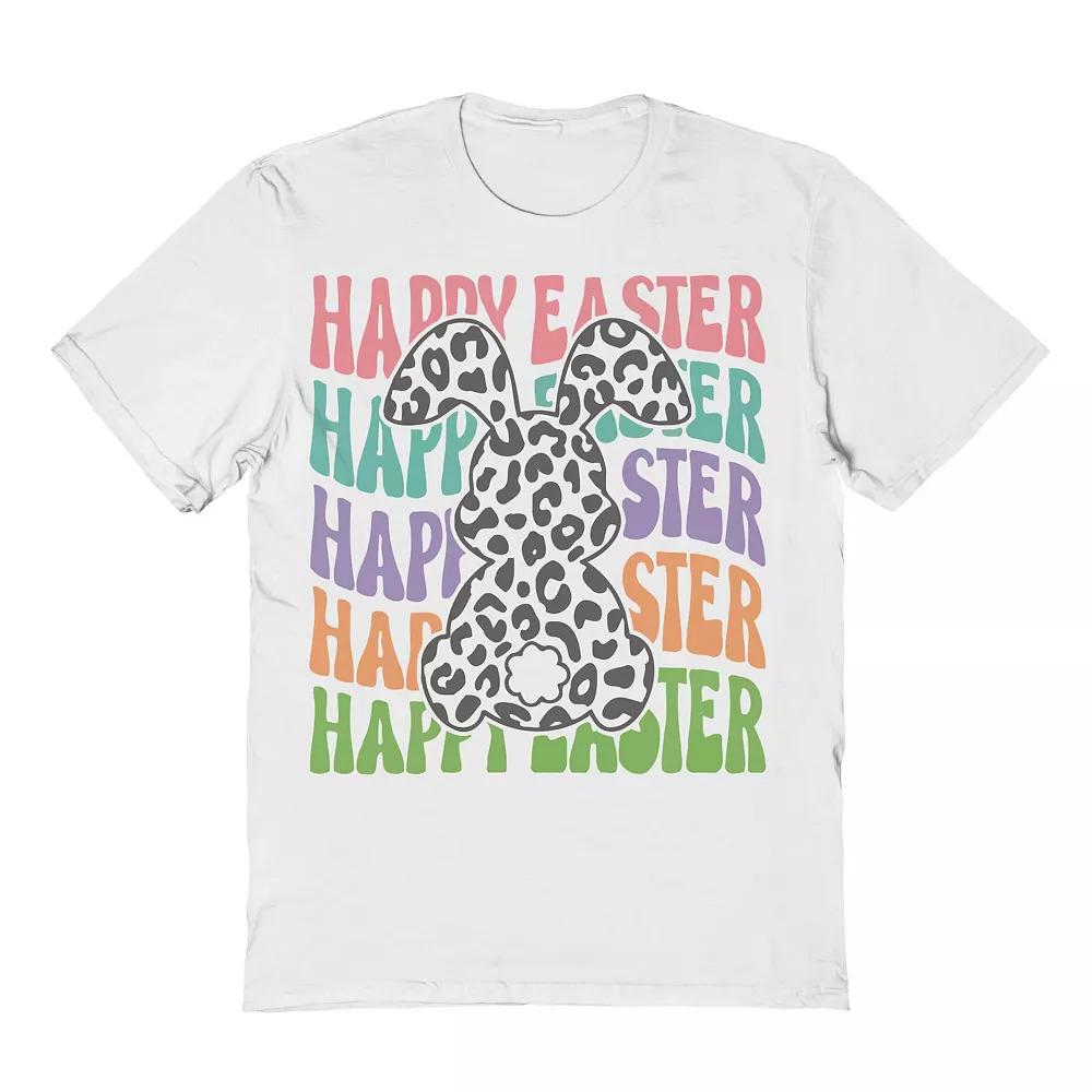 Men's Happy Easter Pattern Graphic Tee, Adult Unisex,  Product Image