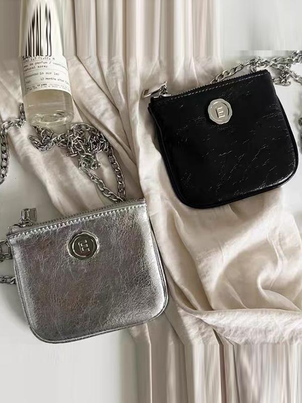 Chains Shiny Split-Joint Bags Accessories Crossbody Bags Product Image