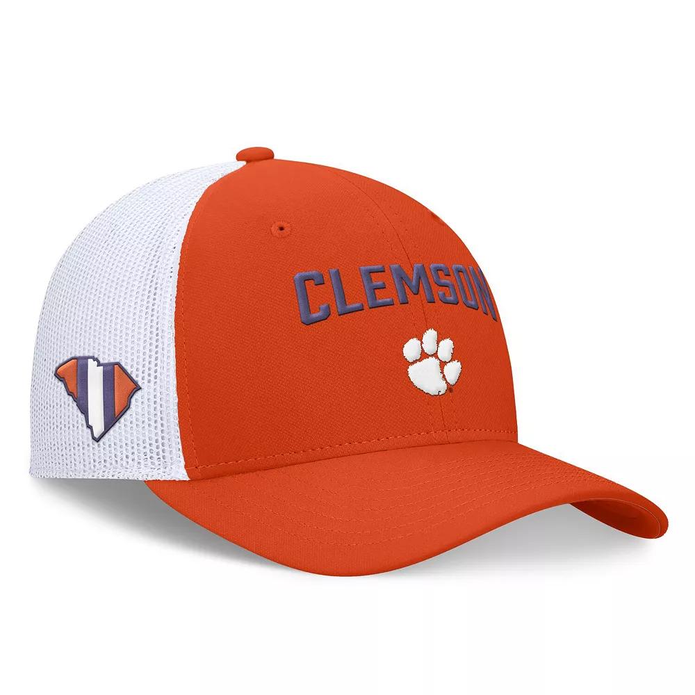 Men's Nike Orange/White Clemson Tigers Primetime Rise City Trucker Adjustable Hat, Size: Medium/Large Product Image