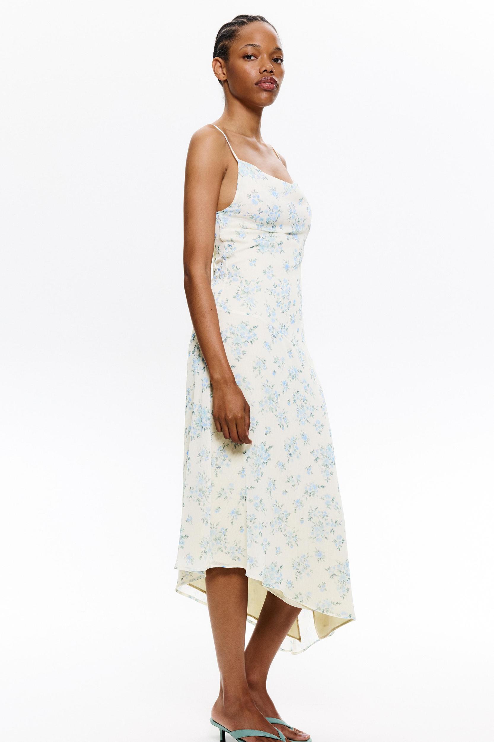 Floral strappy midi dress Product Image