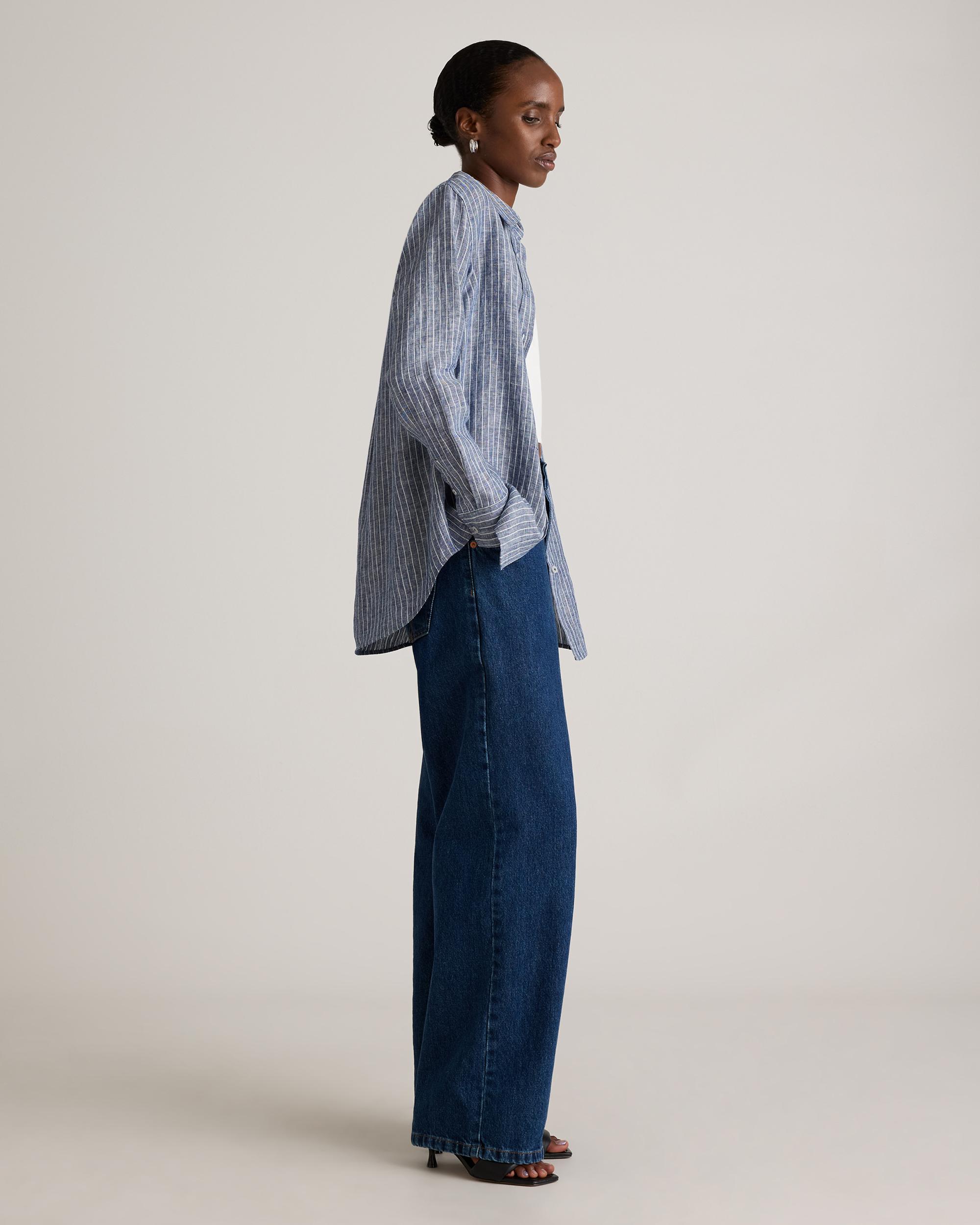 Quince | Women's 100% European Linen Long Sleeve Shirt Product Image