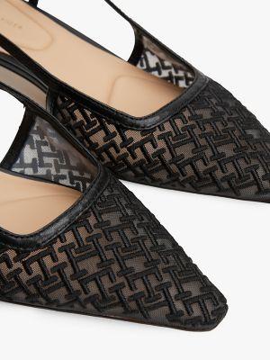 Embroidered Monogram Heeled Slingback Product Image