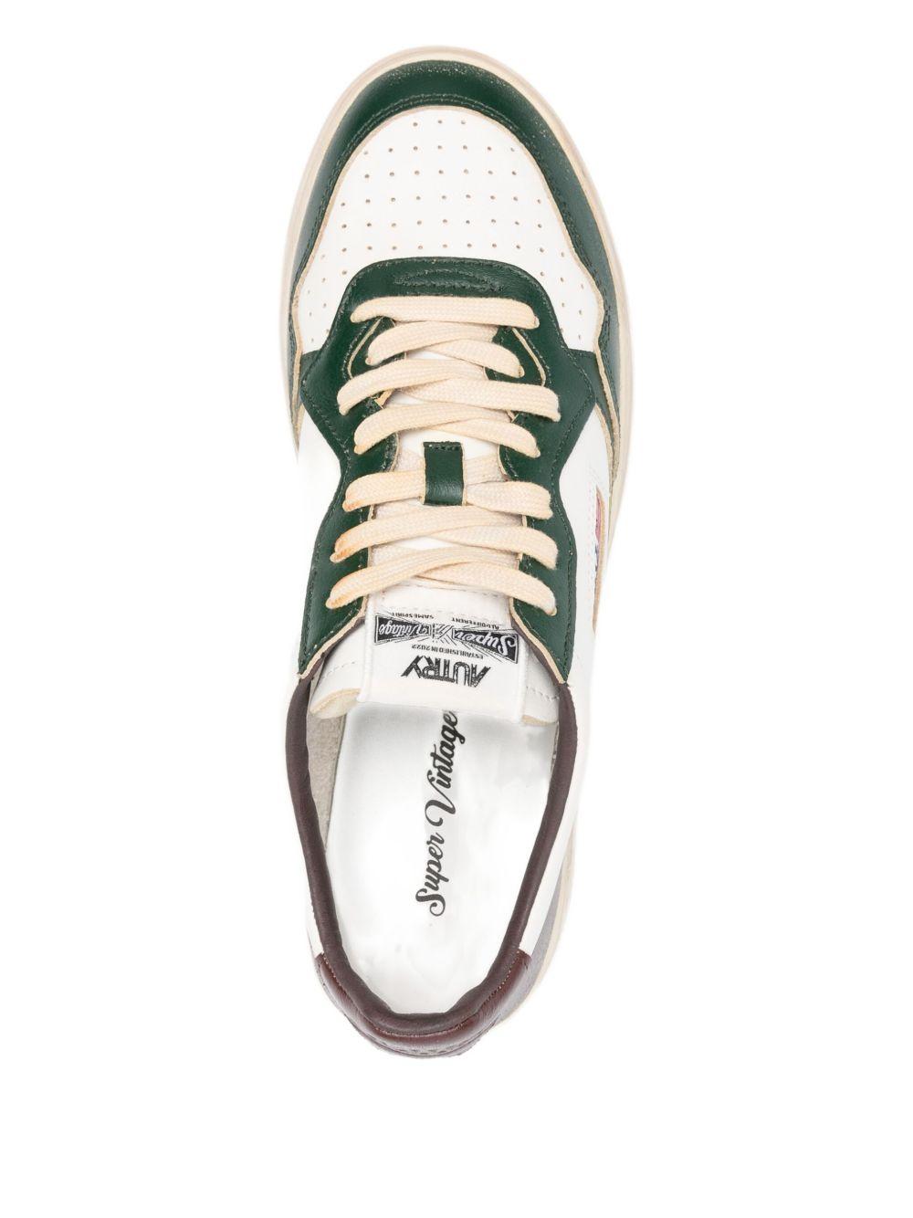 leather-panelled sneakers Product Image