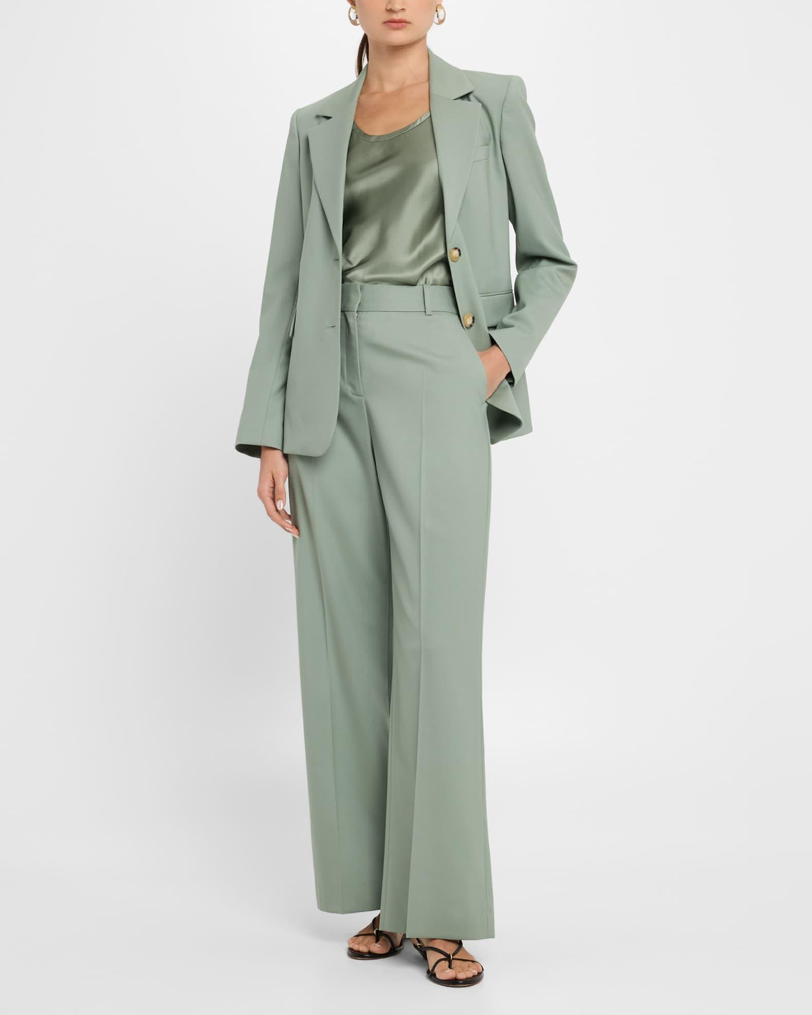 Scoop-Neck Shiny Silk Charmeuse Tank Product Image