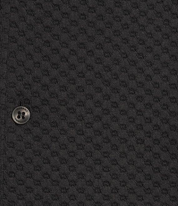 Murano Slim Fit Dual Pocket Textured Short Sleeve Woven Camp Shirt Product Image