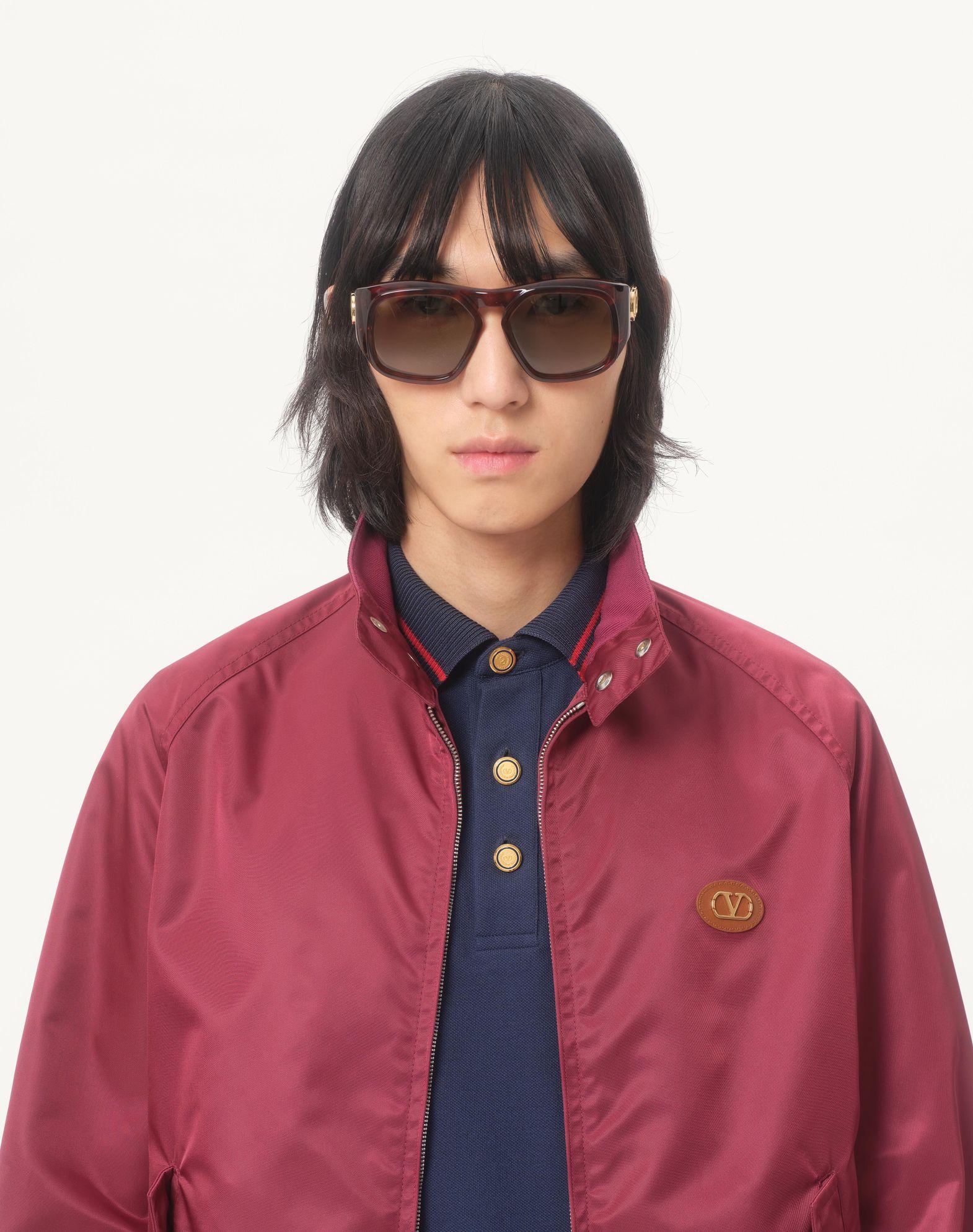 Cotton Piqué Polo Shirt With Vg Embroidery Product Image