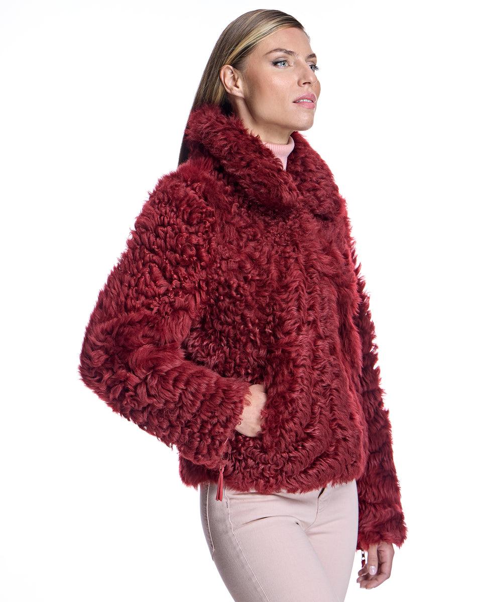 Reversible Curly Lamb Jacket Product Image