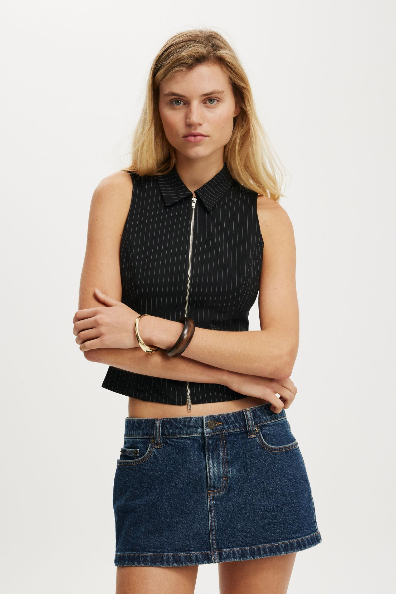 Izzy Zip Through Top Product Image