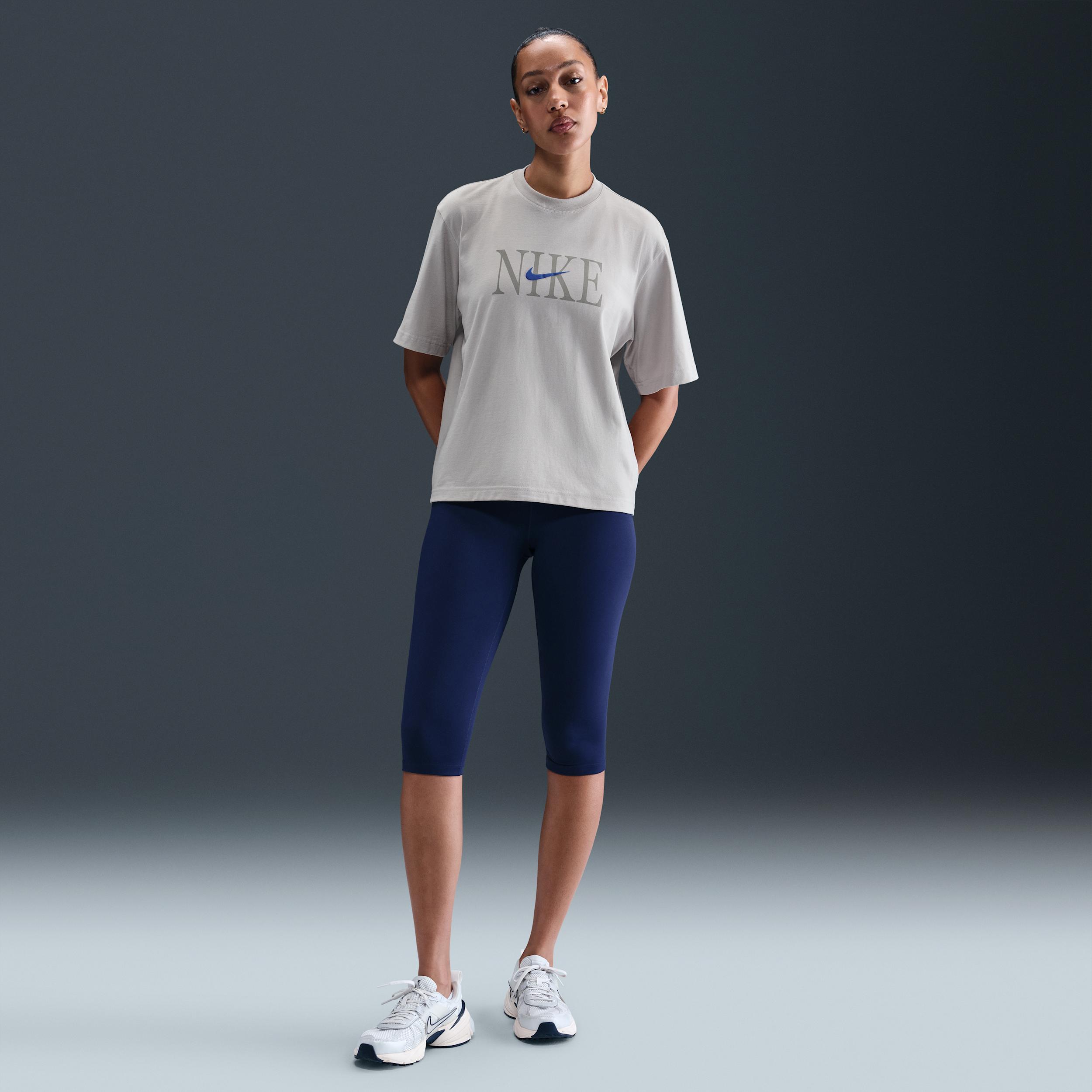 Womens Nike Sportswear Essential Boxy Graphic T-Shirt | IH7810-009 Product Image
