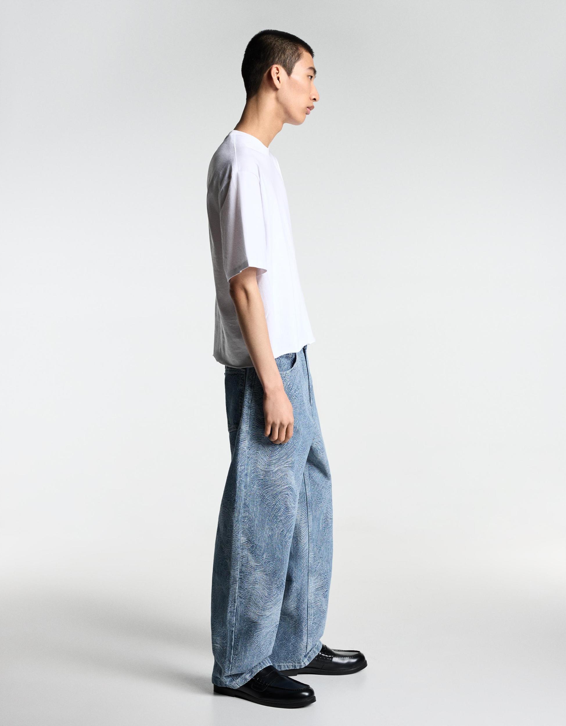 Baggy printed jeans Product Image