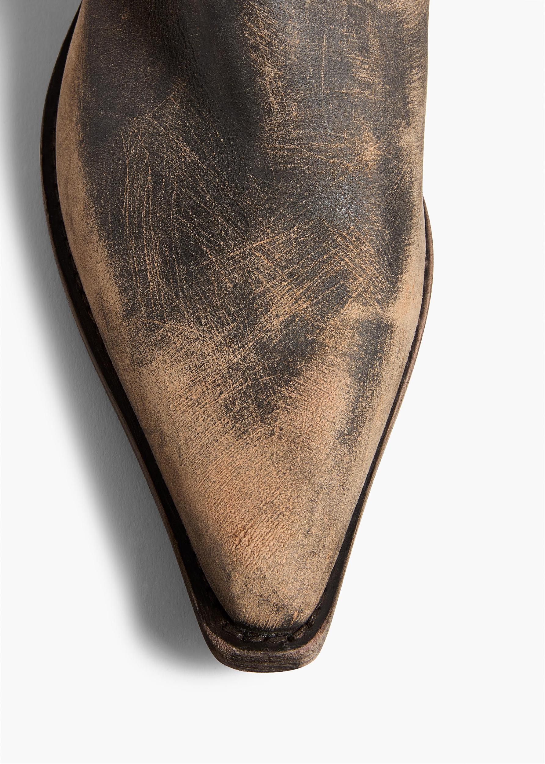 Clive Boot in Vintage Black Leather Product Image