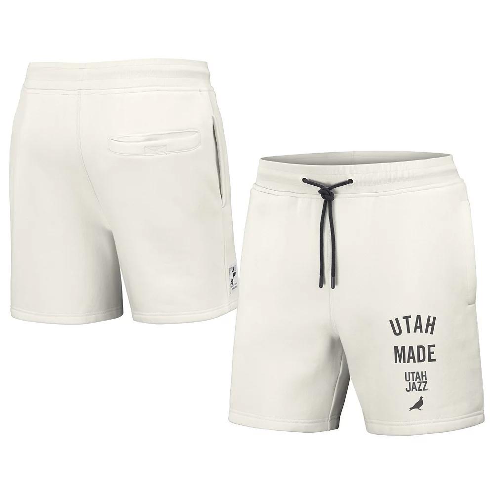 Men's NBA x Staple Cream Utah Jazz Heavyweight Fleece Shorts,  Product Image