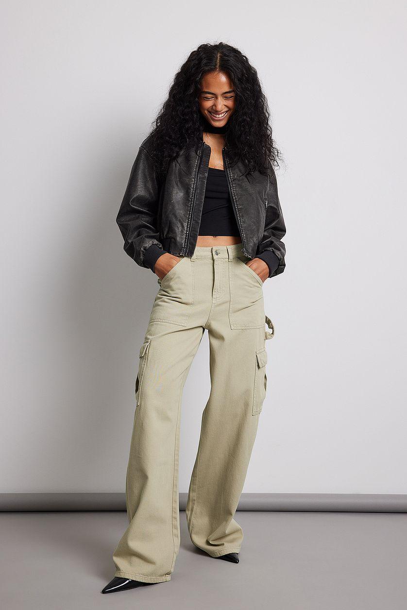 Cropped Bomber Jacket Product Image
