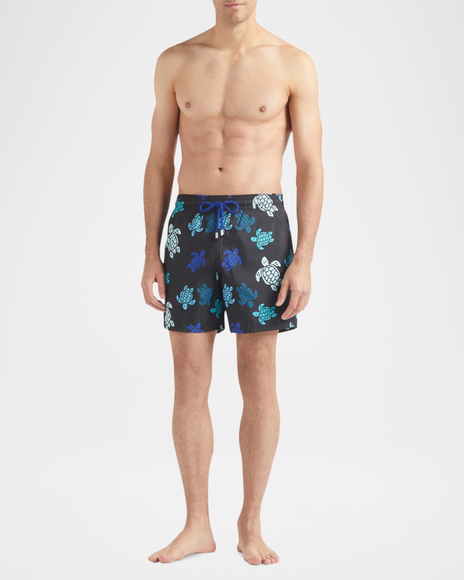 Vilebrequin Men's Multicolor Tortues Ultra-Light and Packable Swim Shorts Product Image