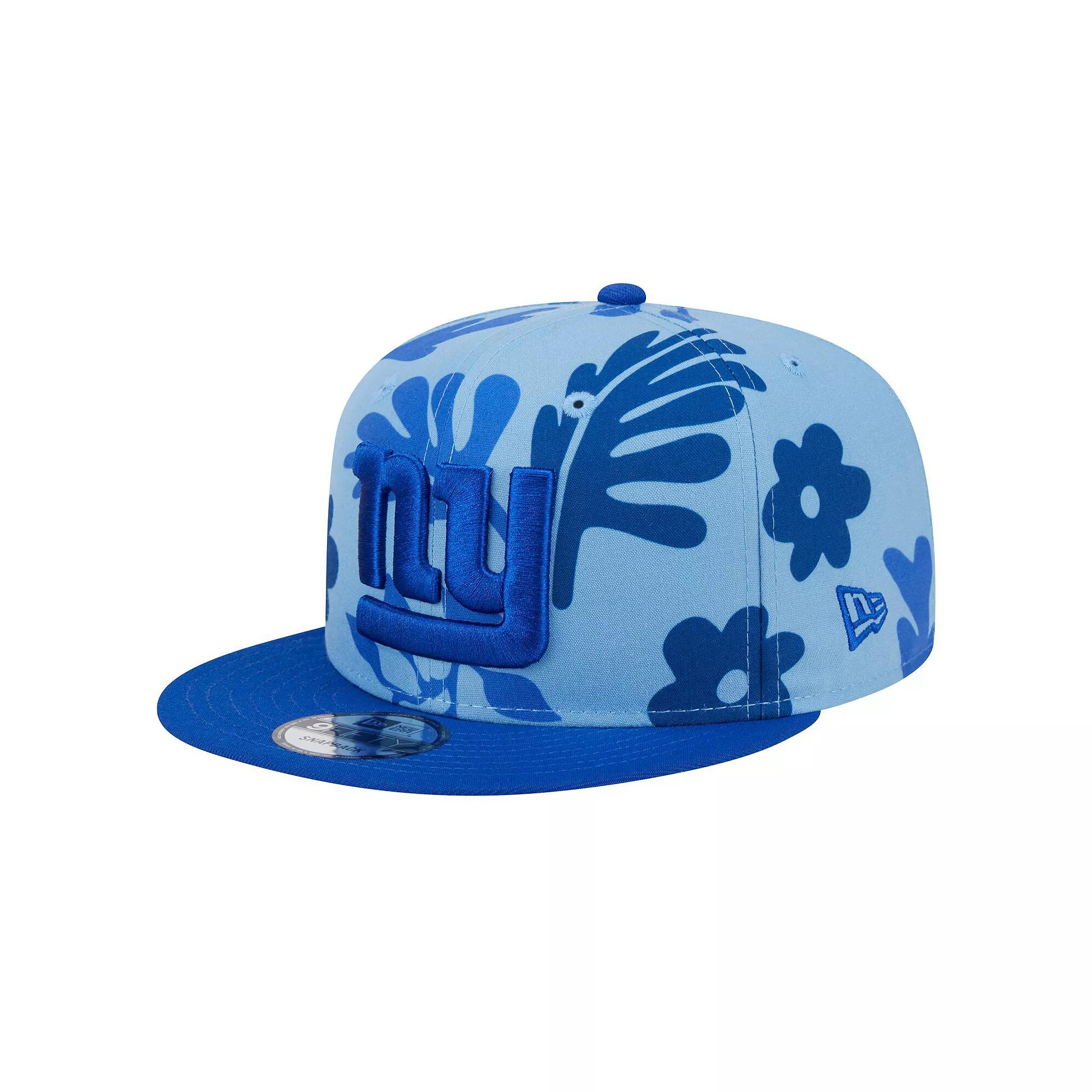 Men's New Era Light Blue New York Giants Leafy 9FIFTY Snapback Hat Product Image