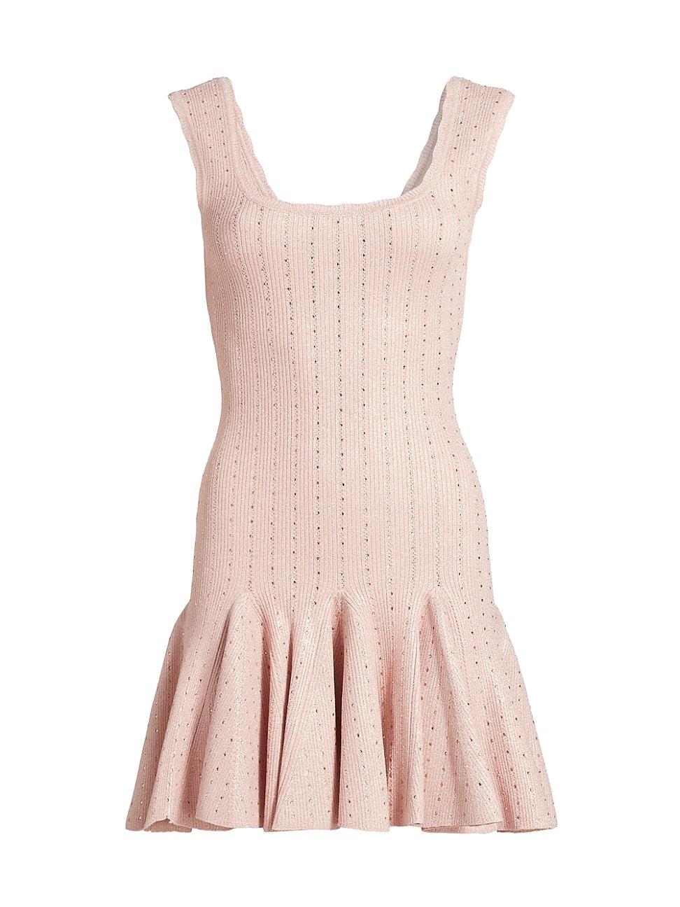 Womens Maryanne Pointelle-Knit Minidress Product Image