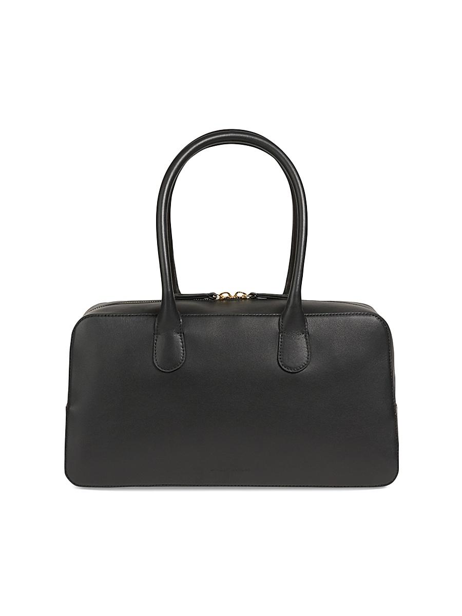 Womens Jeru Leather Top Handle Bowler Bag Product Image