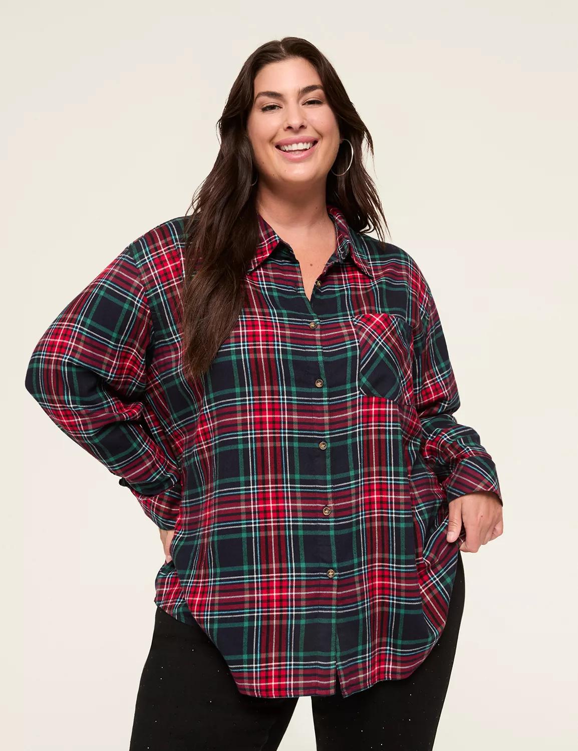 Button-Down Plaid Shirt Product Image