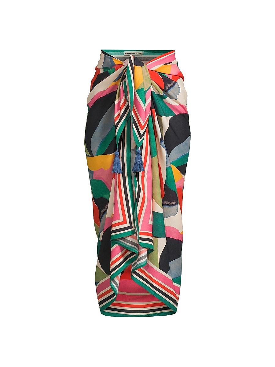 Womens Melanie Colorblocked Pareo Product Image