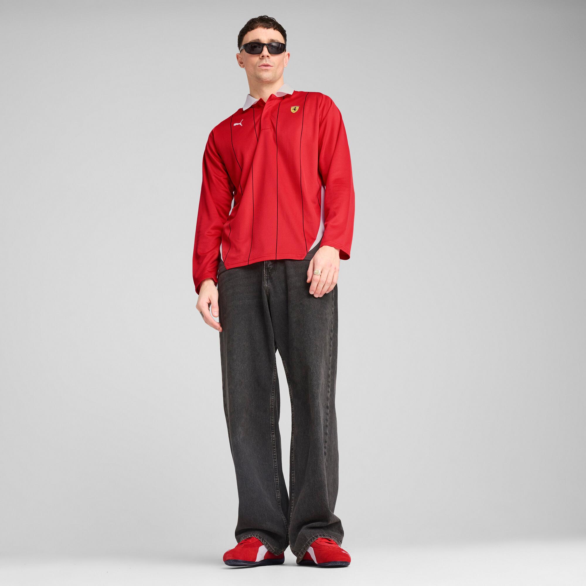 PUMA Scuderia Ferrari Race Men's Long Sleeve Polo Product Image