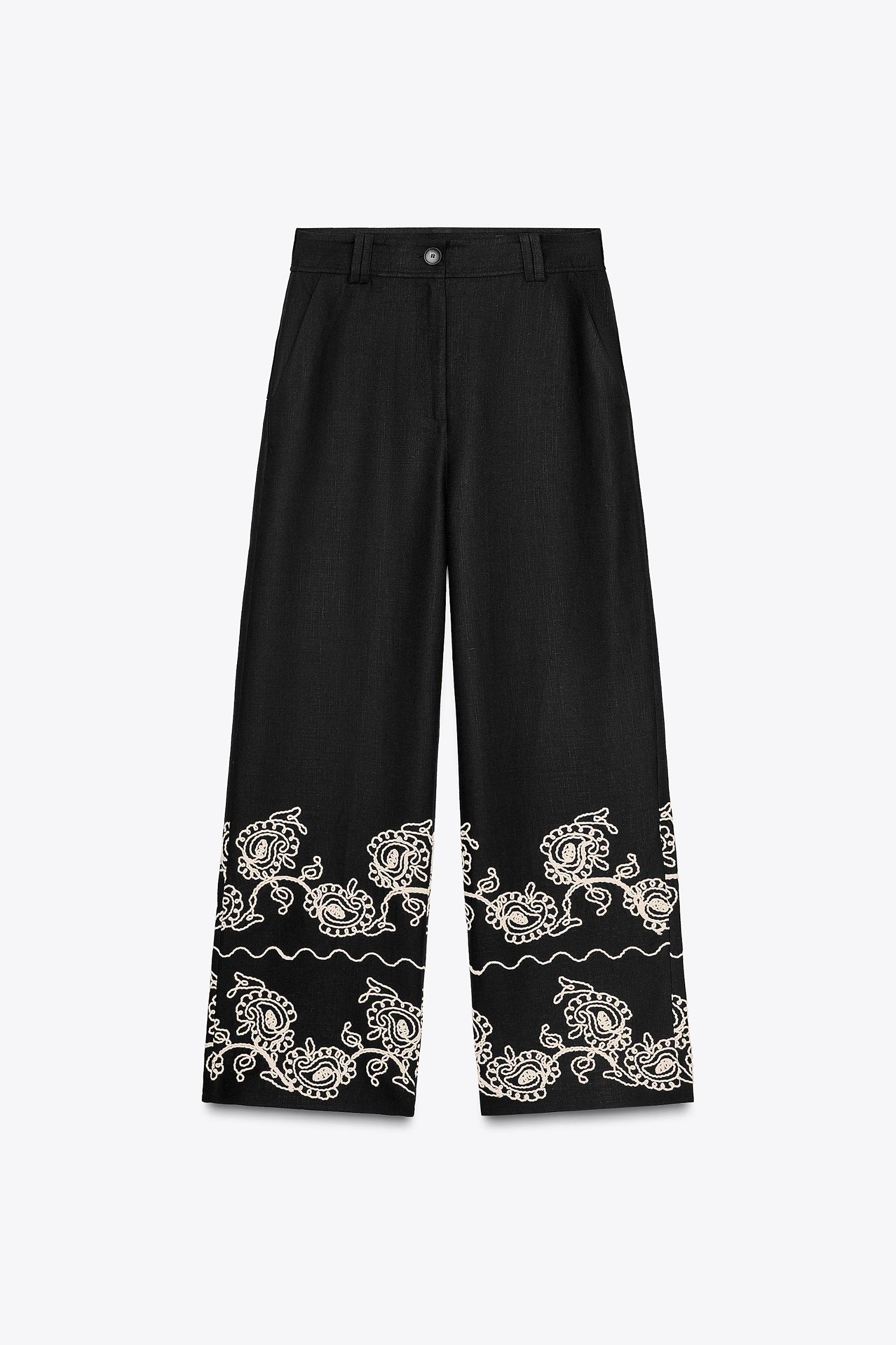 ZW COLLECTION EMBROIDERED CULOTTES Product Image