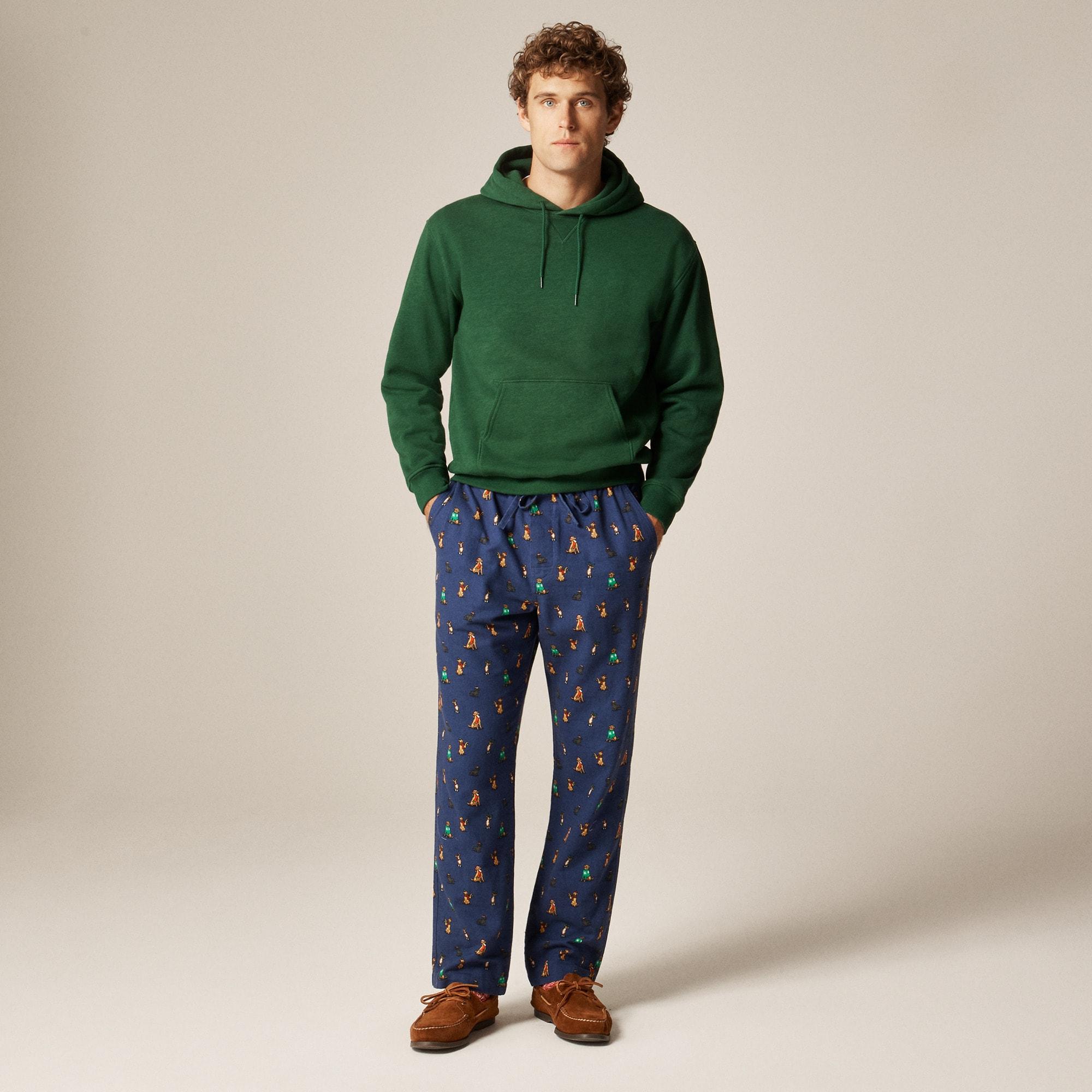 Flannel pajama pant in print Product Image