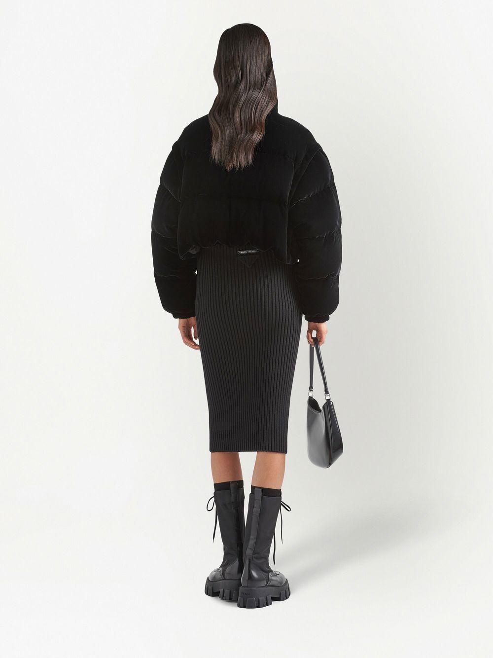 convertible velvet down jacket Product Image