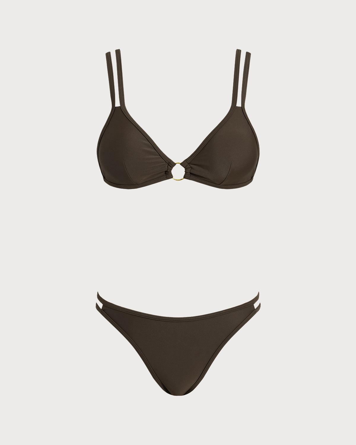 Coffee High Stretch Tankini Set Product Image