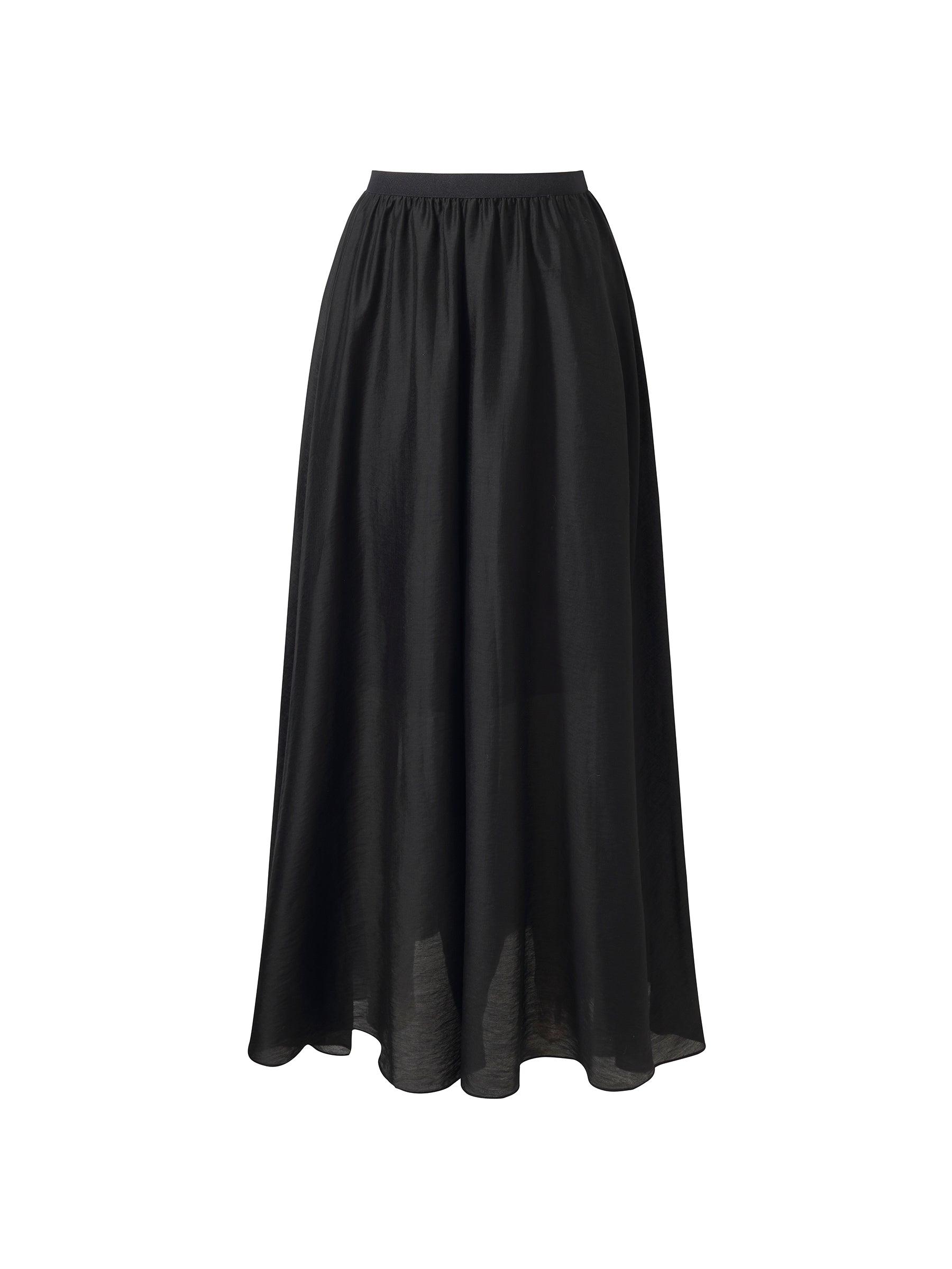 Tencel Blend Elastic Waist Women Culottes Product Image