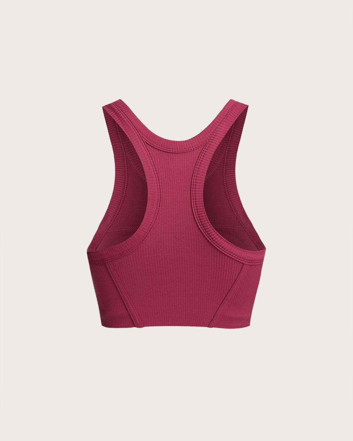 Red I-back Yoga Tank Top Product Image