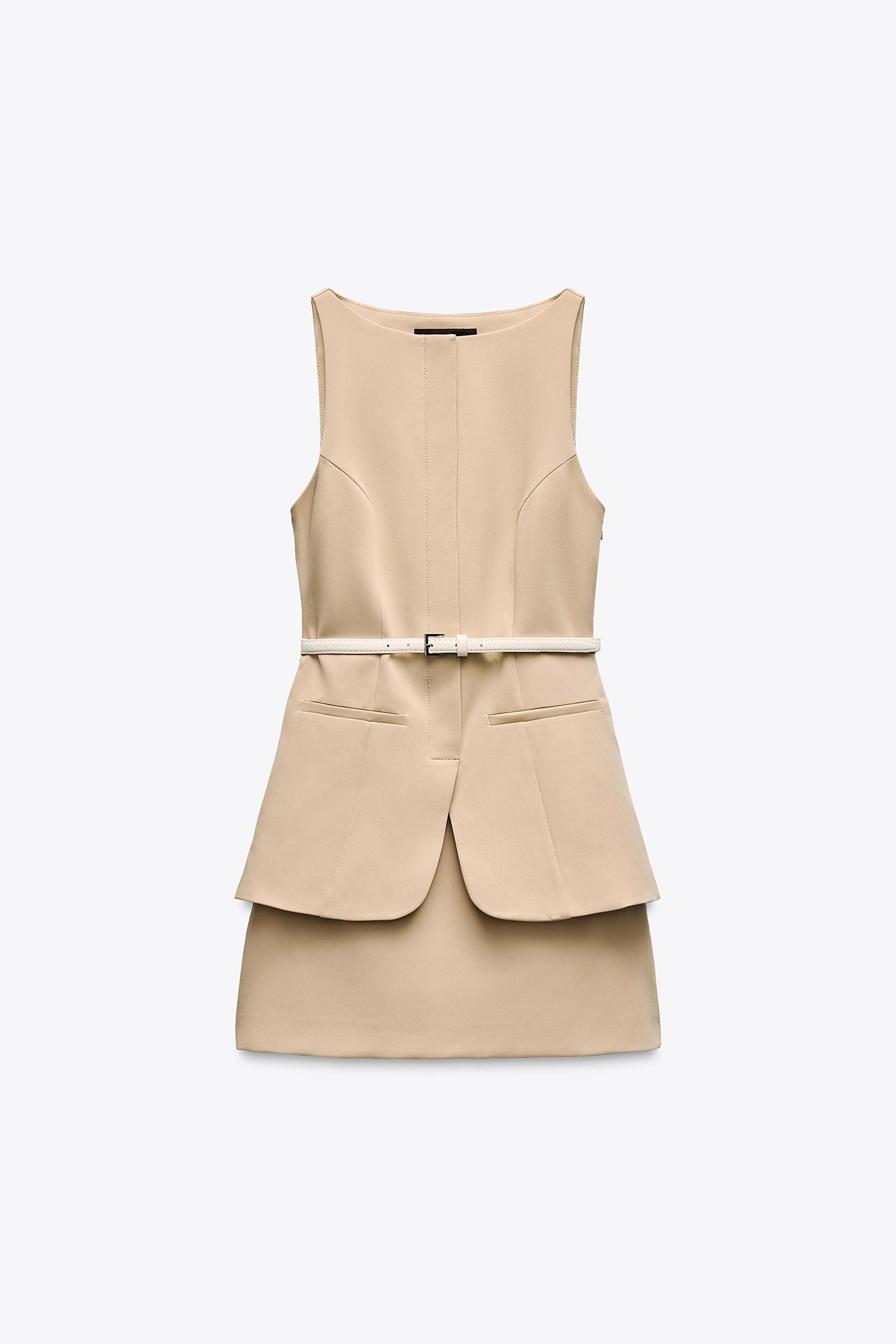 BELTED MINI DRESS Product Image