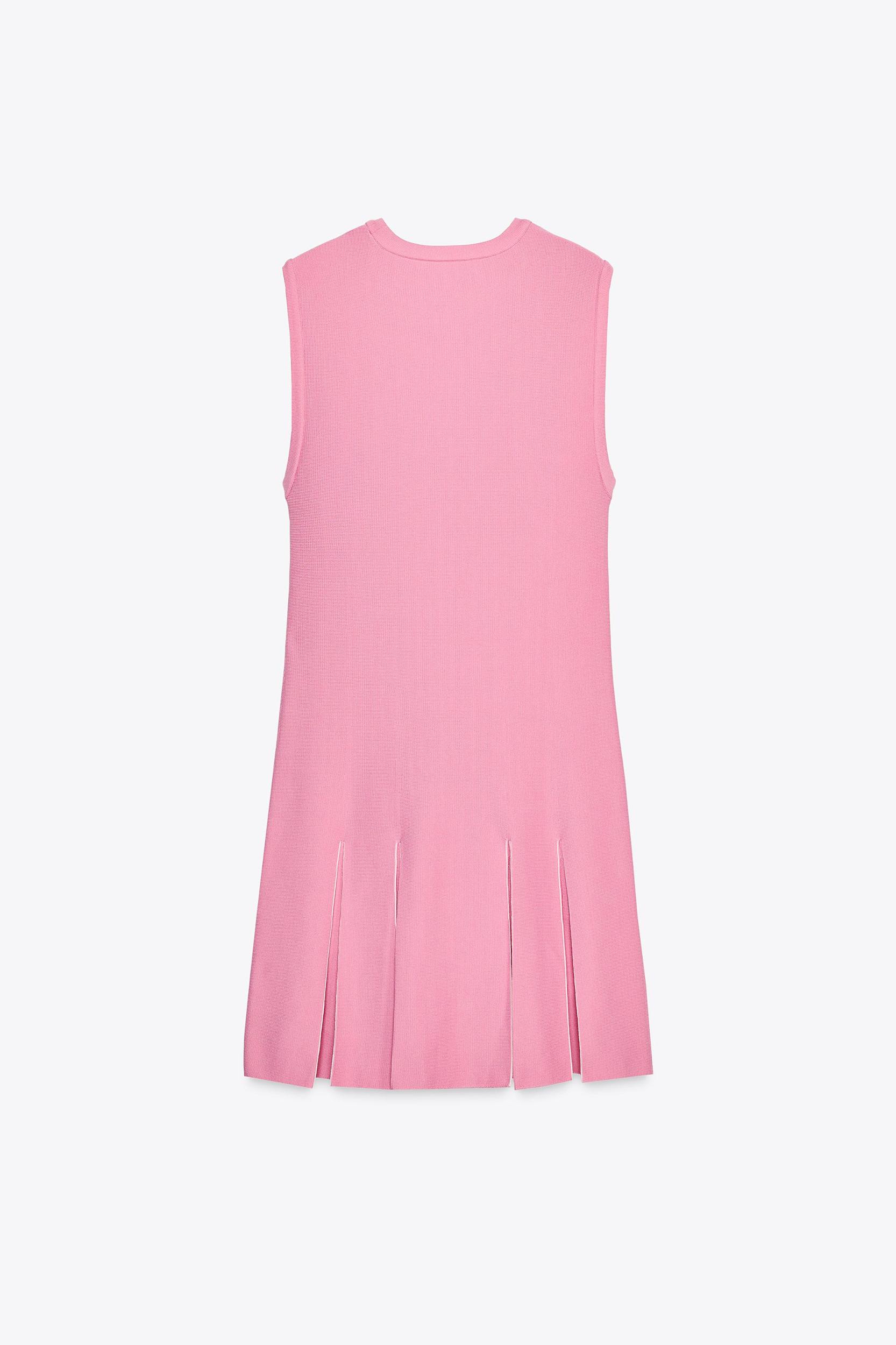 PLEATED KNIT DRESS Product Image