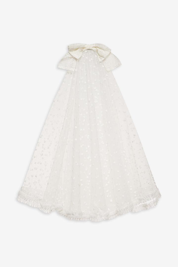 Addison Bow Veil — White Product Image