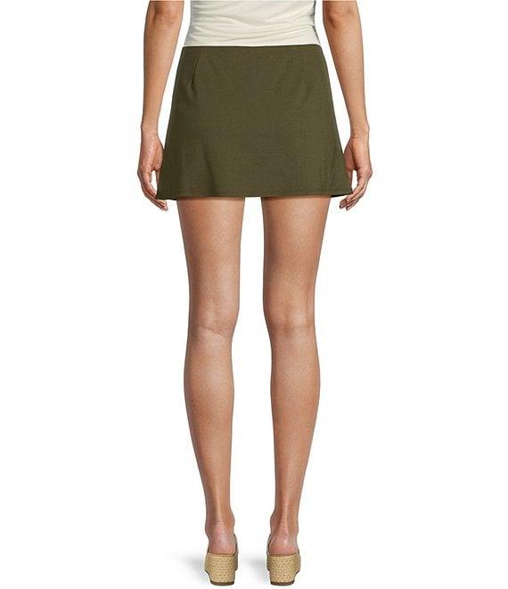 Originality Ponti Pull On A-Line Micro Mini Skort Product Image