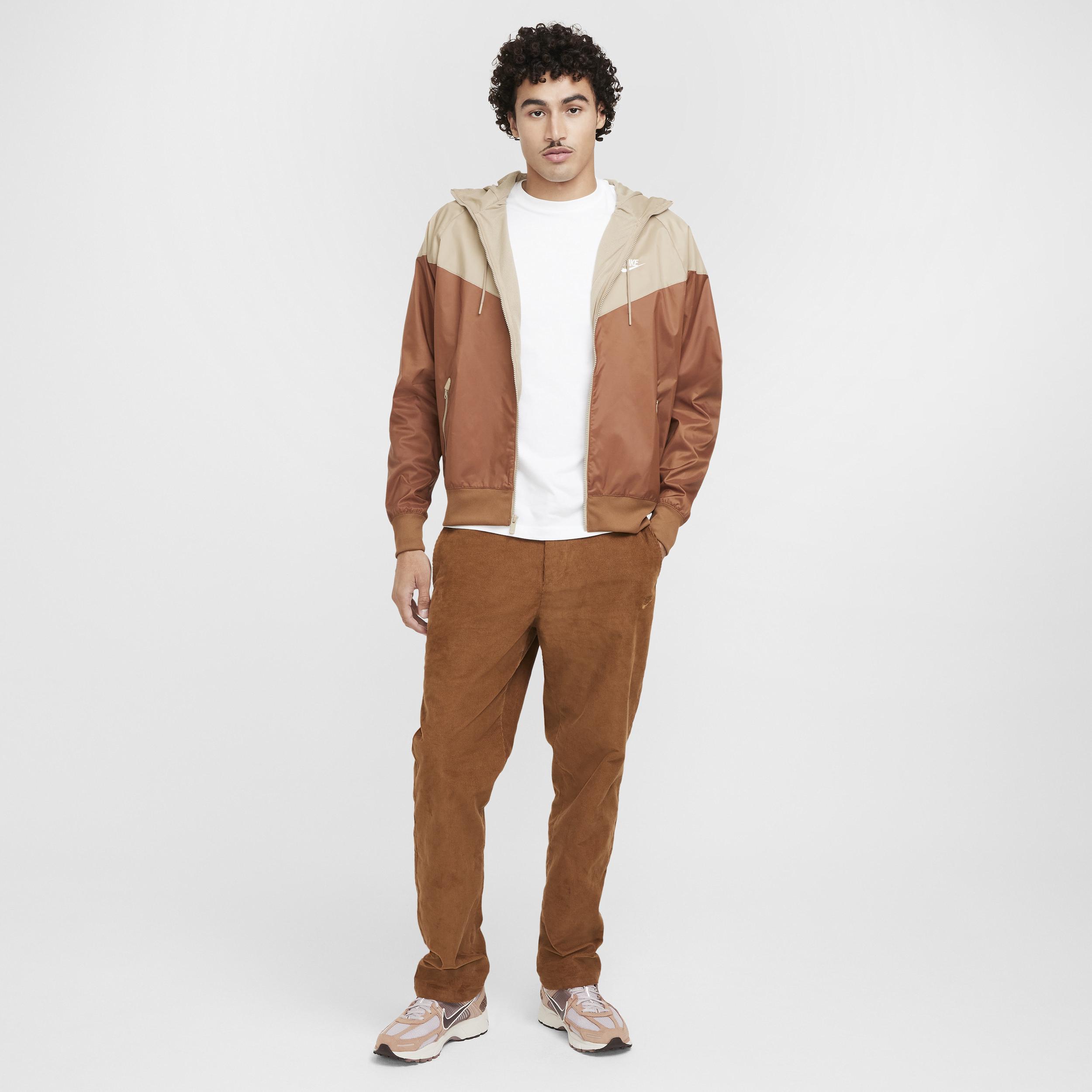Nike Mens Nike Woven Windrunner Lined Hooded Jacket - Mens Sail/Khaki/Light British Tan Product Image