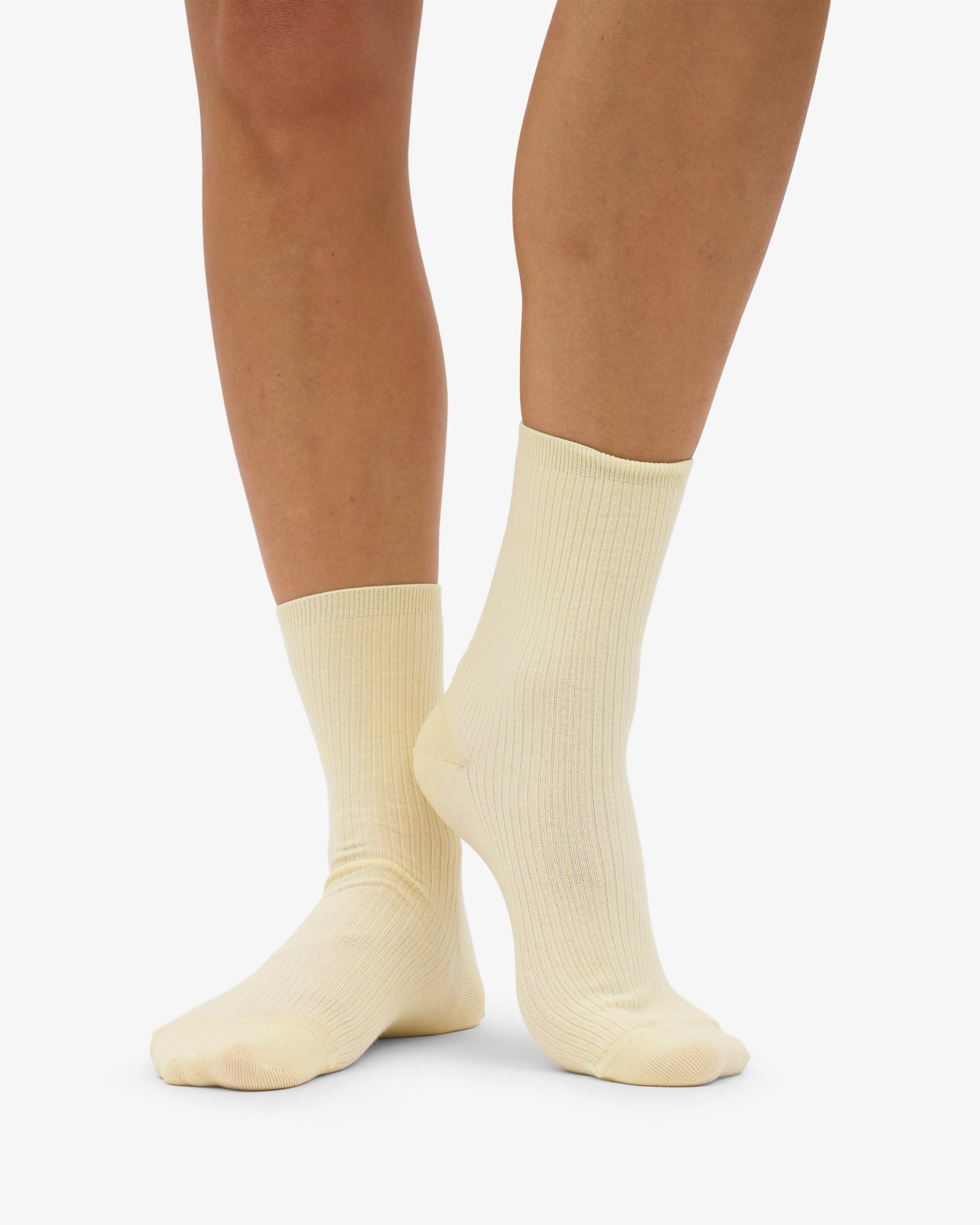 Women Classic Organic Sock - Soft Yellow Product Image