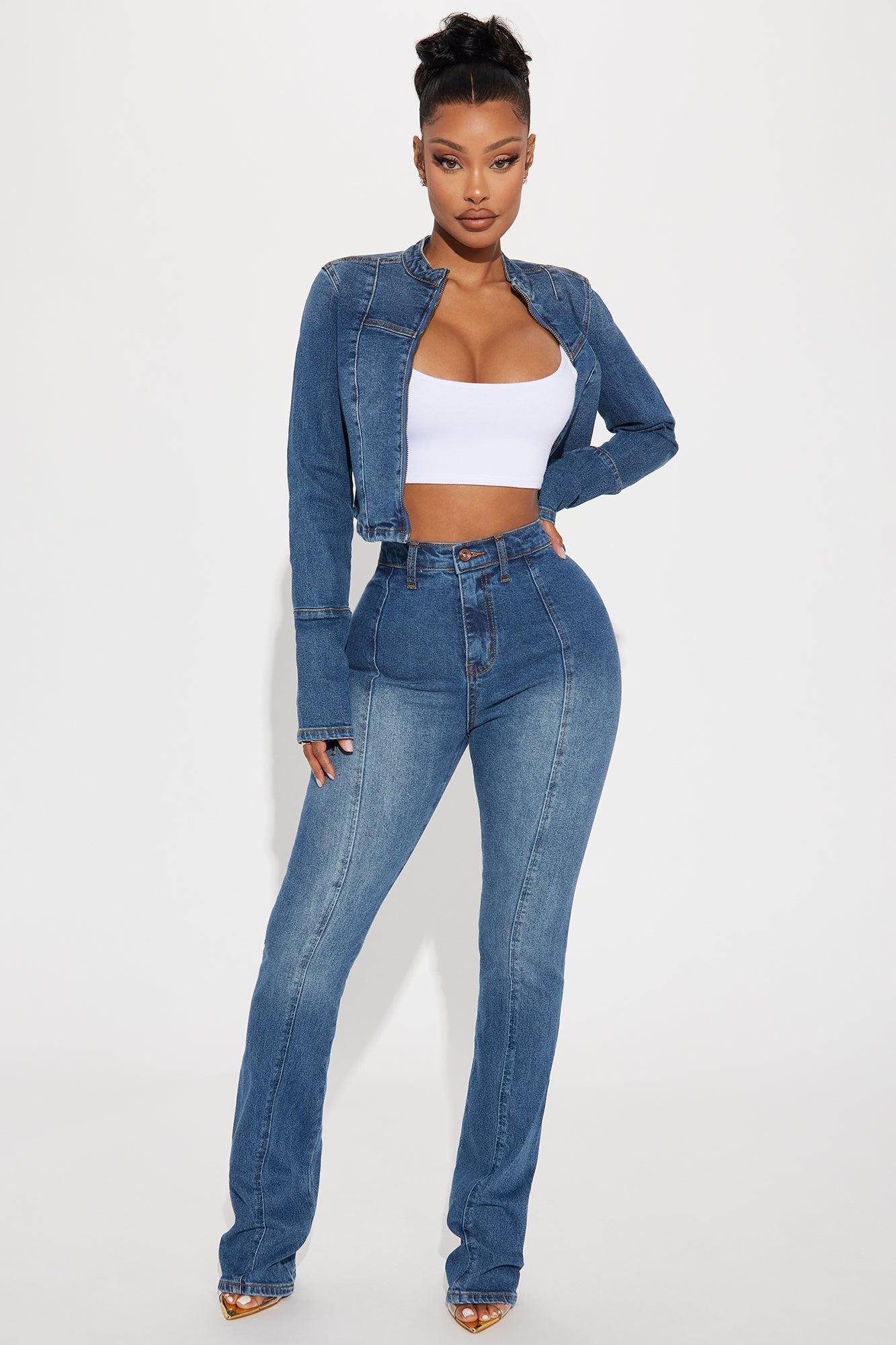 Tagging Along Stretch Bootcut Jeans - Medium Wash Product Image