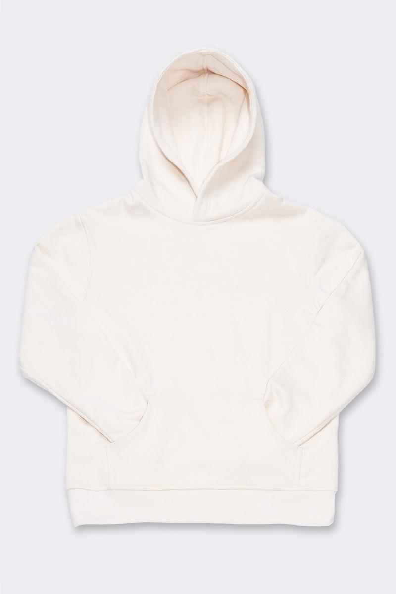 Women's Organic Hoodie Sweatshirt in Natural Product Image